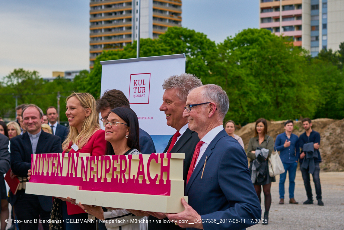 11. Mai 2017 - Grundsteinlegung für die LOGE und dem Kulturquadrat in Neuperlach